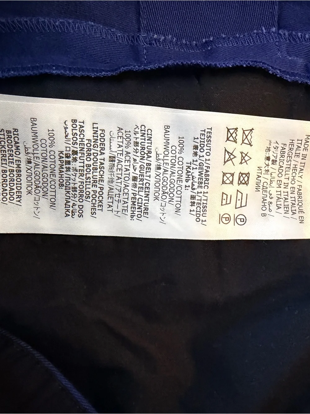 Gucci Men's Cobalt Blue Chinos - Picture 4 of 8
